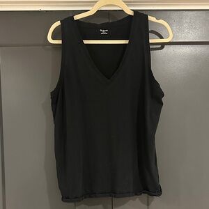 Madewell Classic Black V-Neck Tank